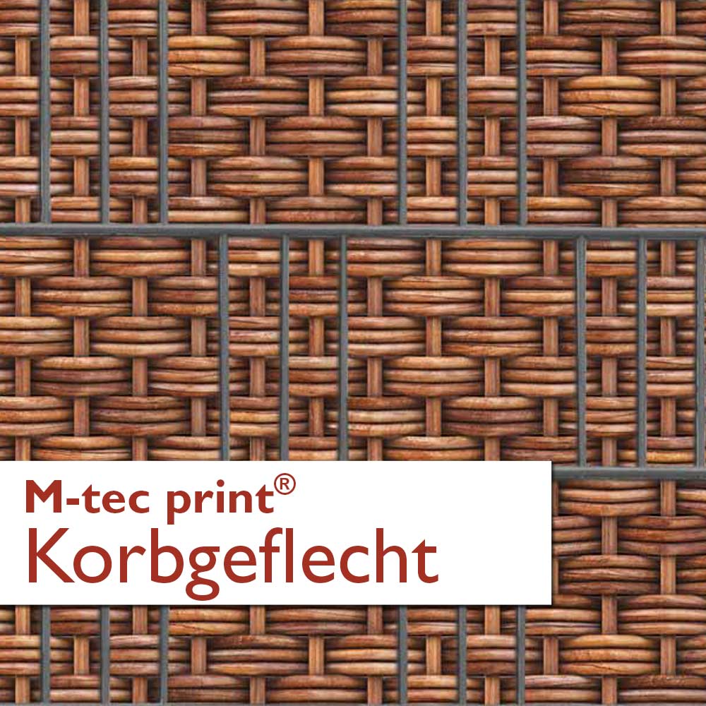 "M-tec print®" Weich-PVC Korbgeflecht