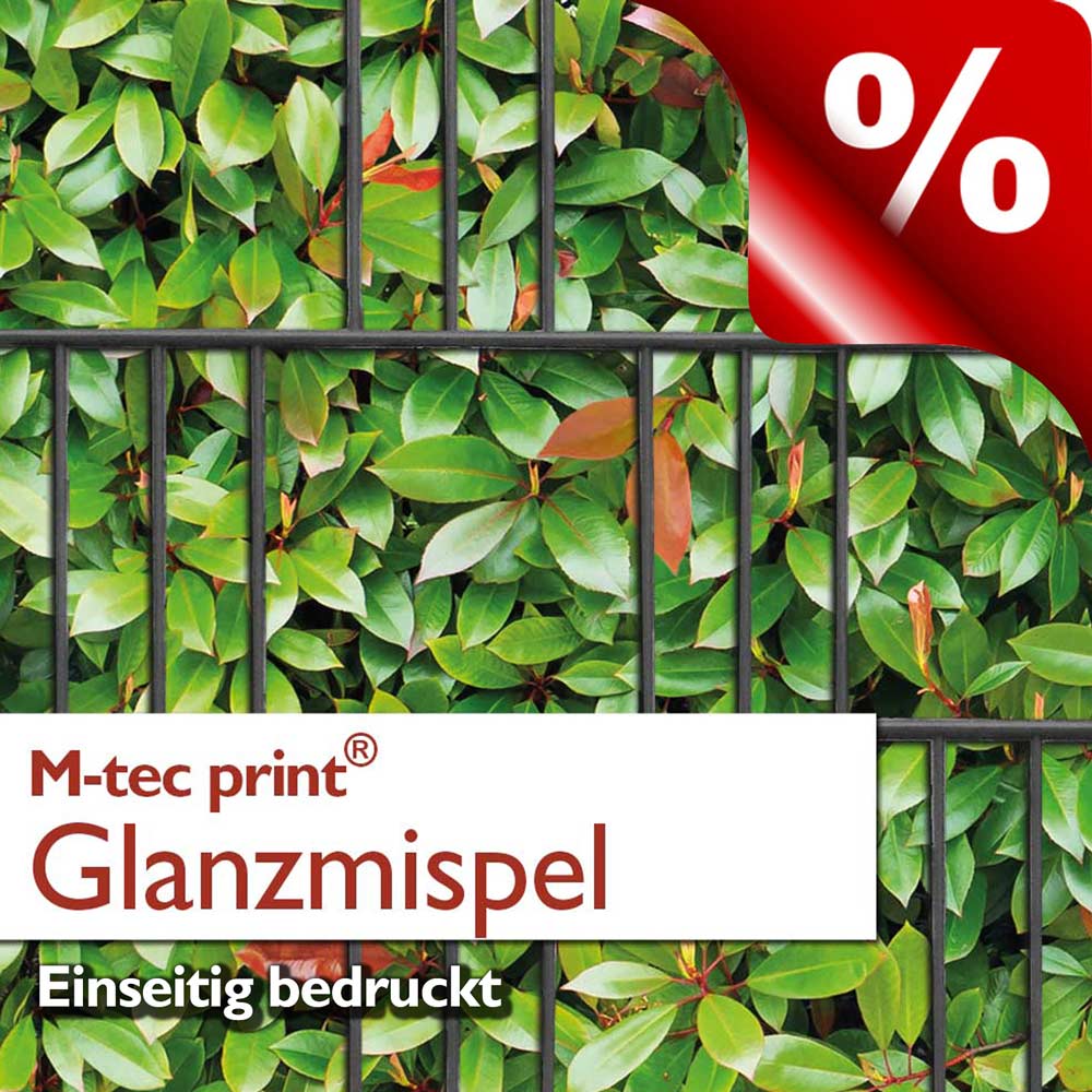 B-Ware | M-tec print "Glanzmispel" | 3er Pack - einseitig