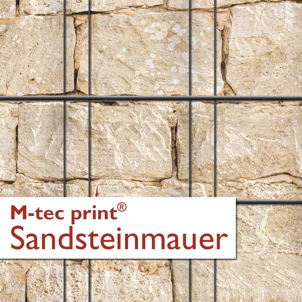 "M-tec print®" Weich-PVC - Sandsteinmauer