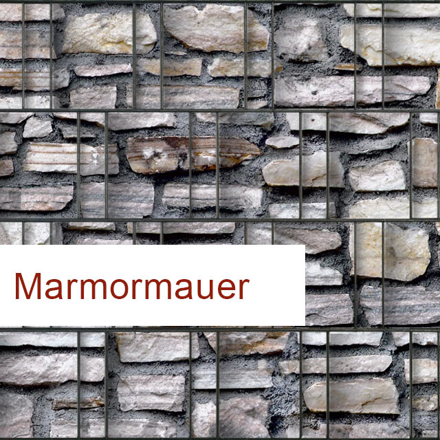 Sichtschutzstreifen Motiv Marmormauer