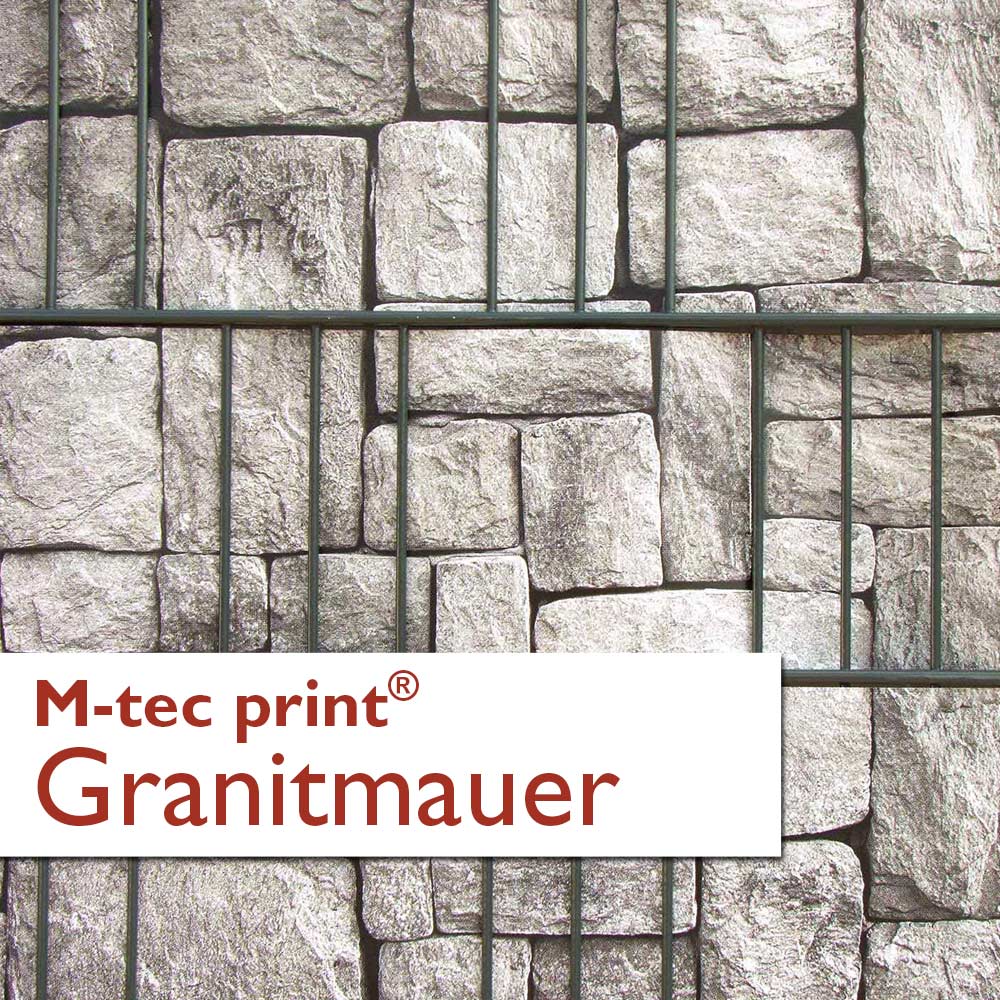 "M-tec print®" Weich-PVC - Granitmauer