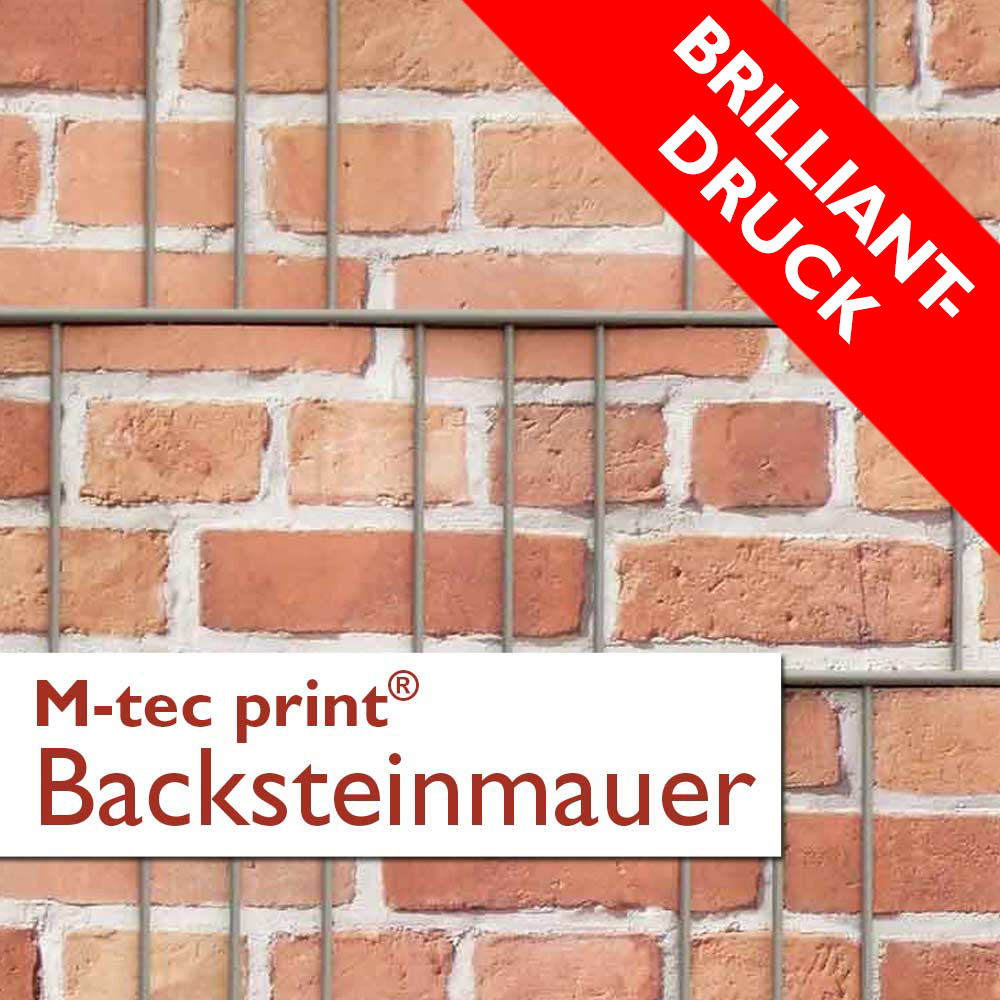 M-tec print® Brilliant | Backsteinmauer 3er Pack