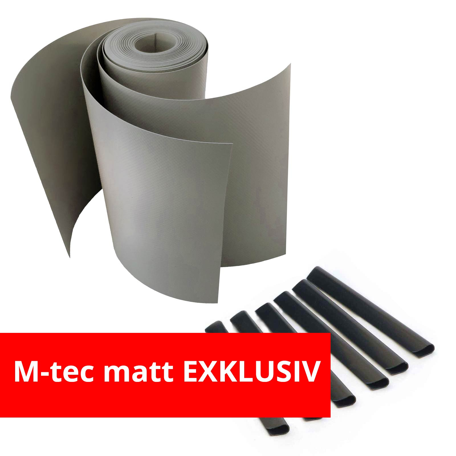 M-tec matt Exklusiv konfektioniertes | Set steingrau