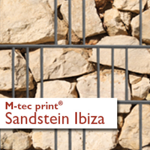 M-tec print PVC Sichtschutzstreifen Motiv Sandstein Tessin